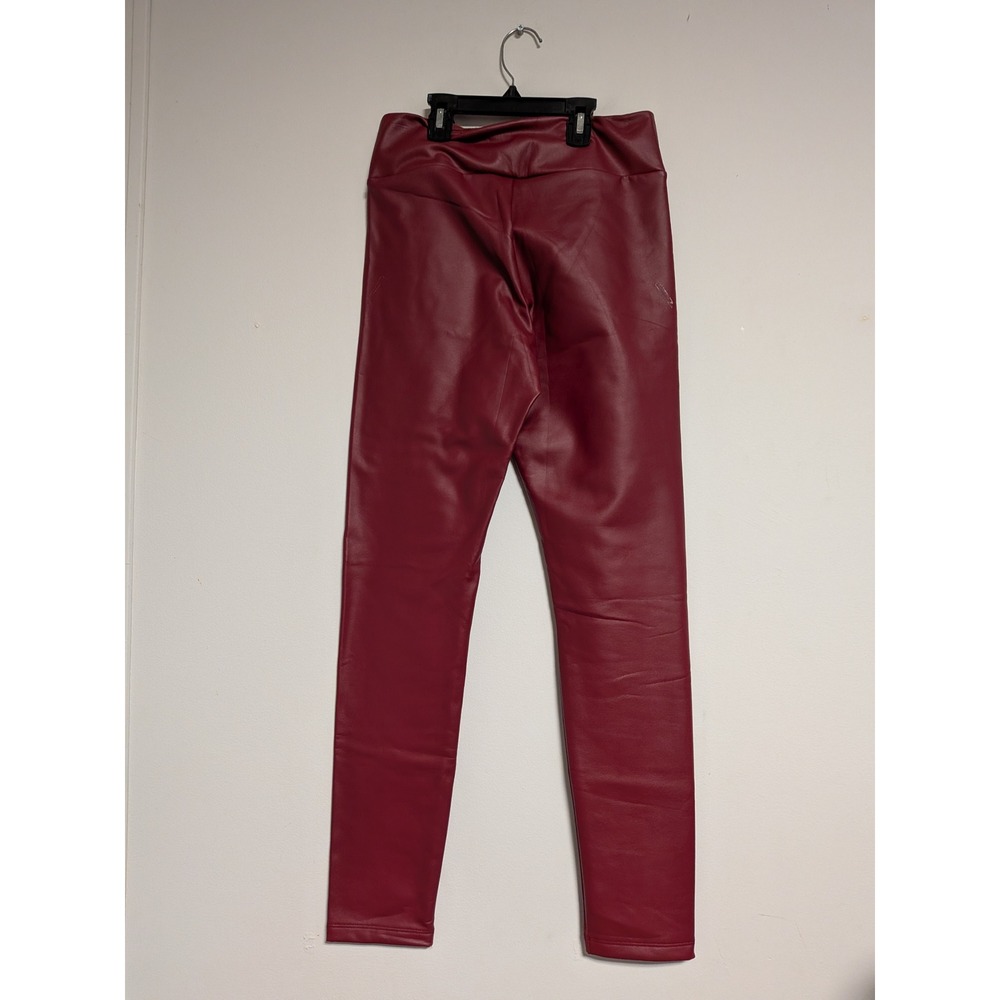 Calzedonia Thermal Skinny Fit Coated Leggings Rosso Scuro Burgundy Red MIP037 M‎